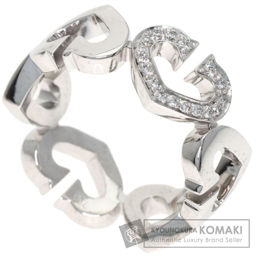 カルティエ Cハート ダイヤモンド #49 リング・指輪 K18ホワイトゴールド レディース 【中古】【CARTIER】