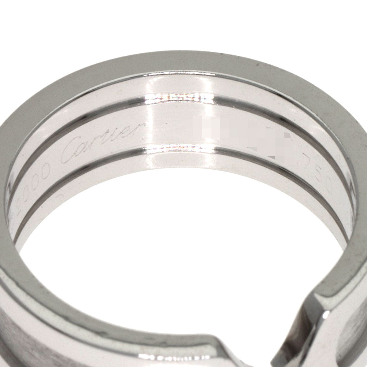 CARTIER C2 #48 Ring K18 White Gold Ladies [Used]