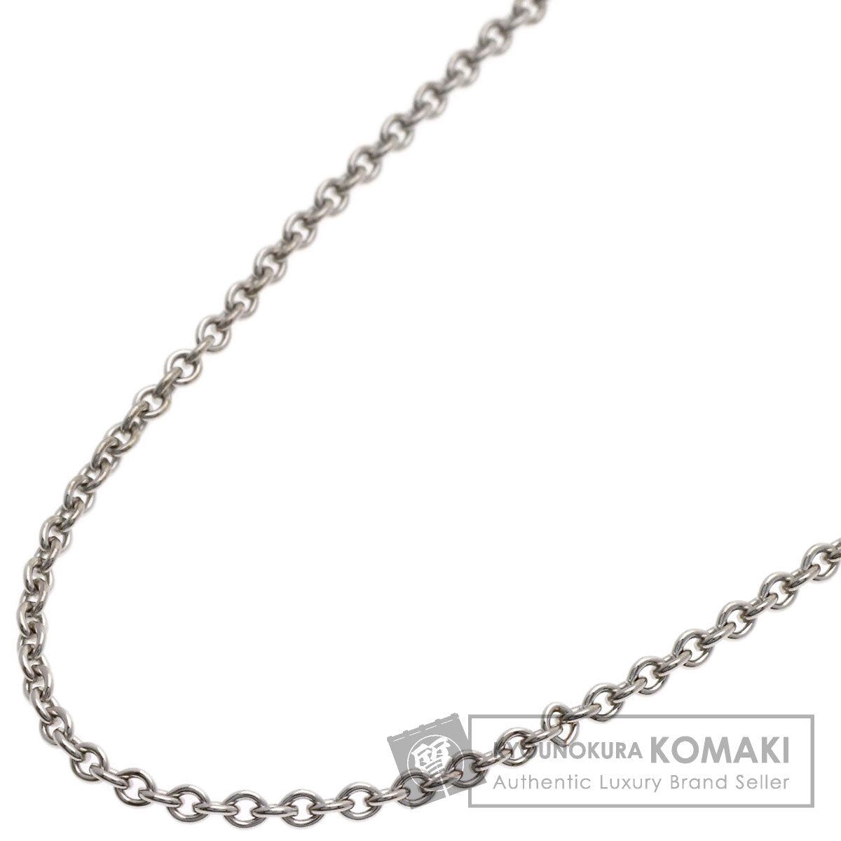 BVLGARI Chain 16.1" Necklace K18 White Gold Ladies [Used]