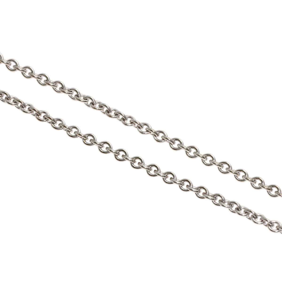 BVLGARI Chain 16.1" Necklace K18 White Gold Ladies [Used]