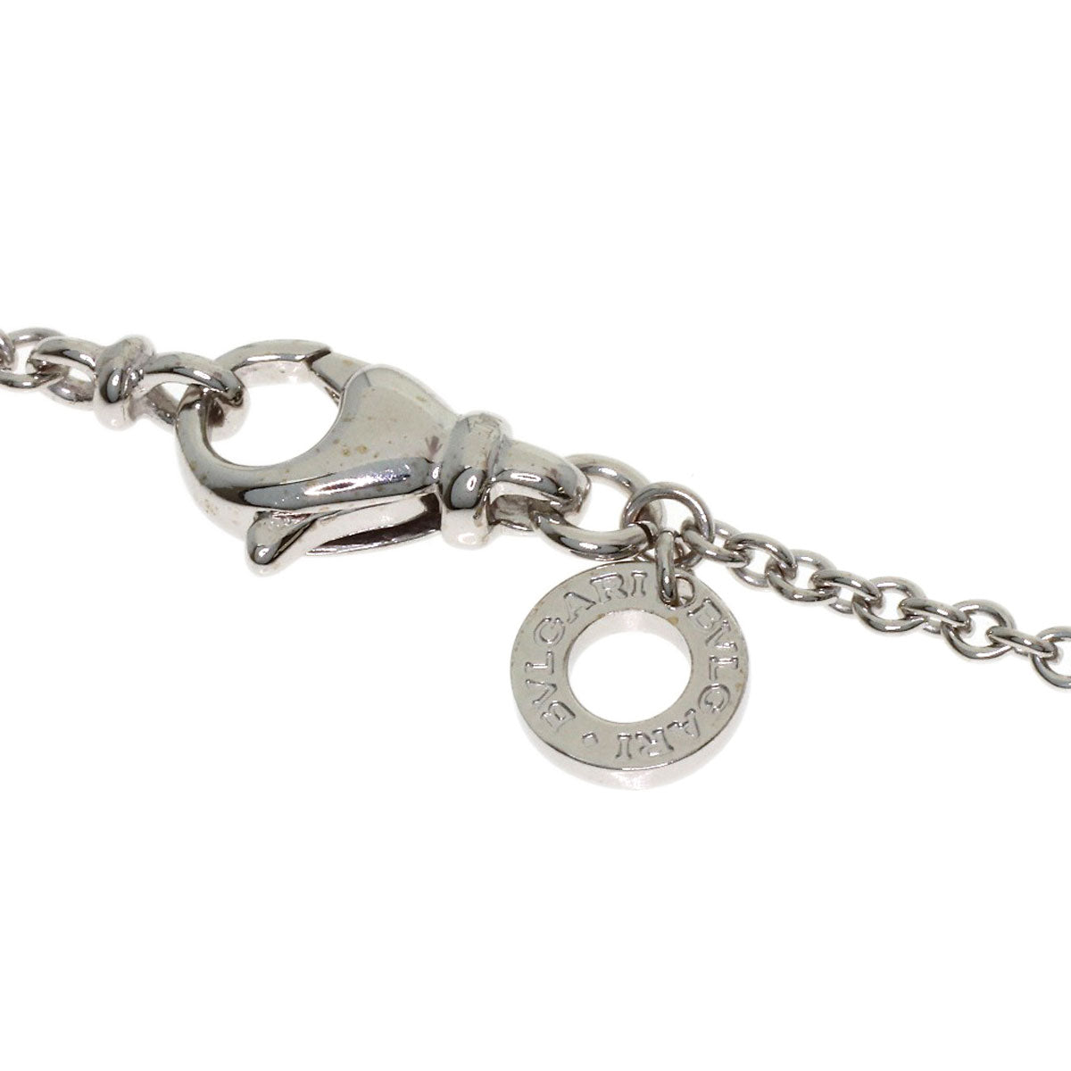 BVLGARI Chain 16.1" Necklace K18 White Gold Ladies [Used]