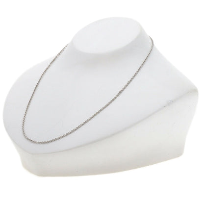BVLGARI Chain 16.1" Necklace K18 White Gold Ladies [Used]