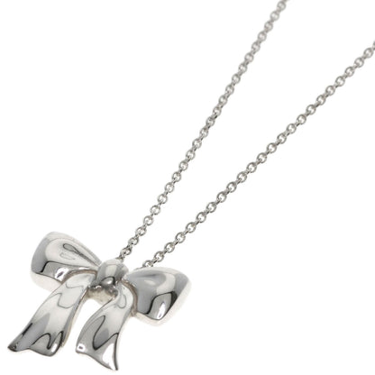 TIFFANY&Co. Ribbon motif Necklace Silver Ladies [Used]