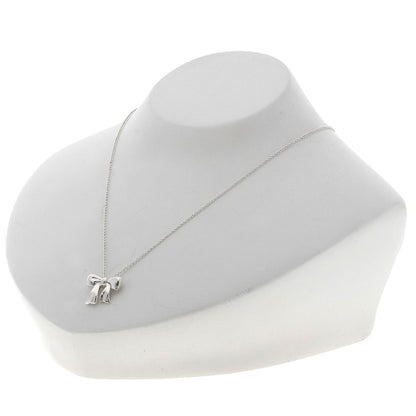 TIFFANY&Co. Ribbon motif Necklace Silver Ladies [Used]