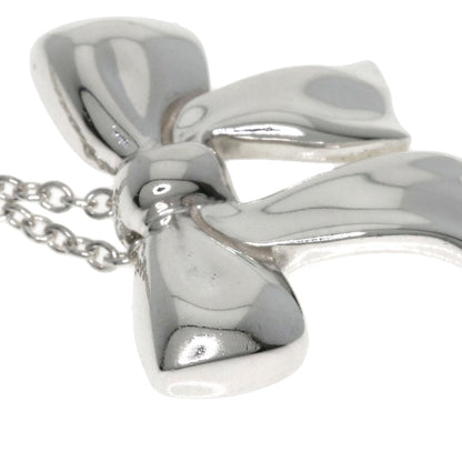 TIFFANY&Co. Ribbon motif Necklace Silver Ladies [Used]