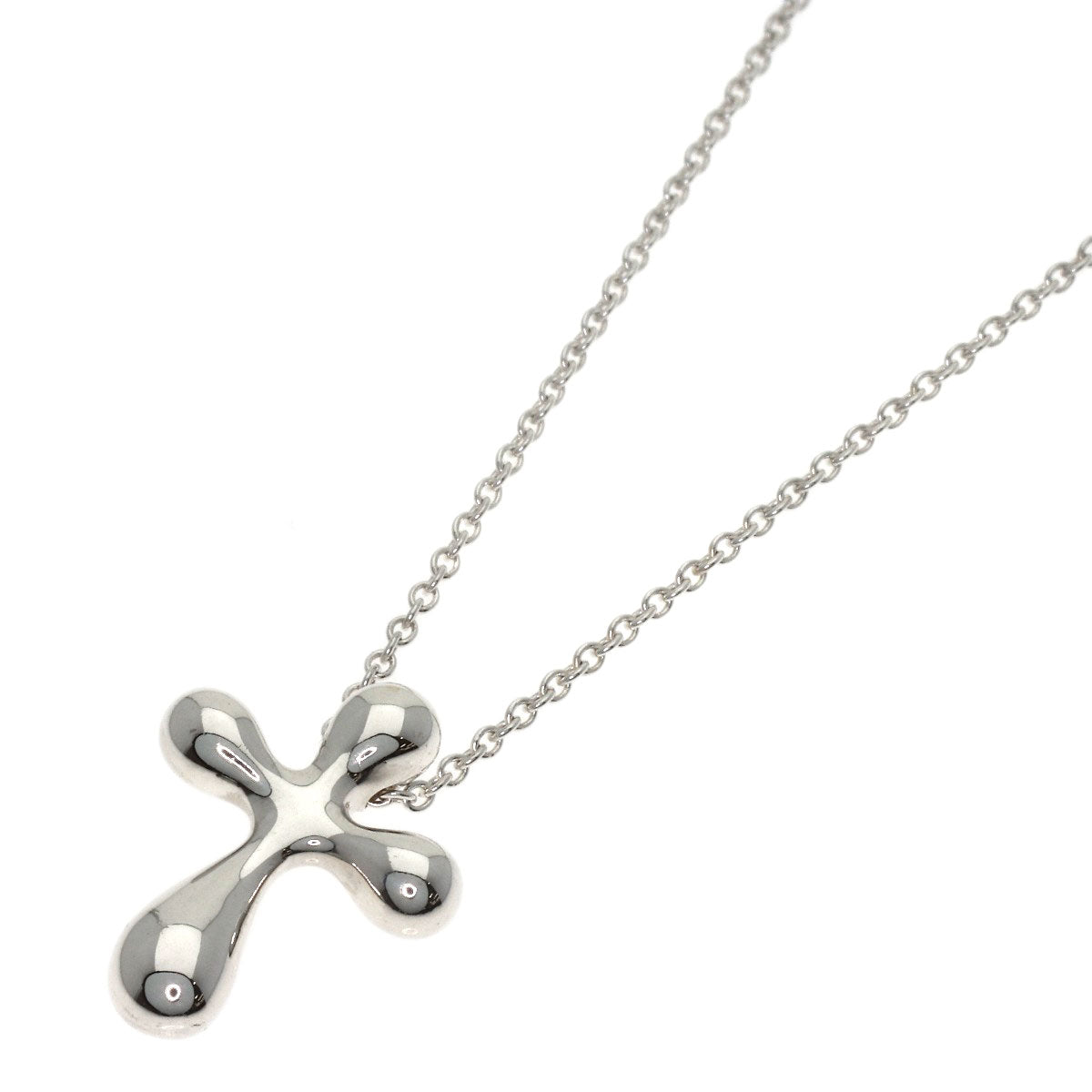 TIFFANY&Co. Small cross Necklace Silver Ladies [Used]