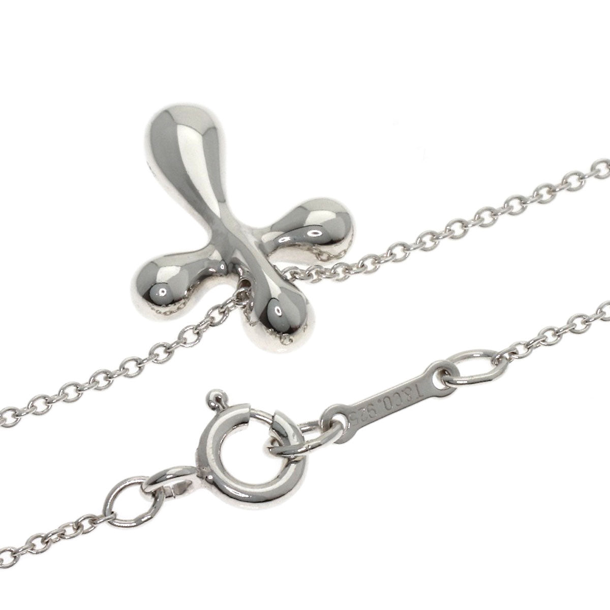 TIFFANY&Co. Small cross Necklace Silver Ladies [Used]