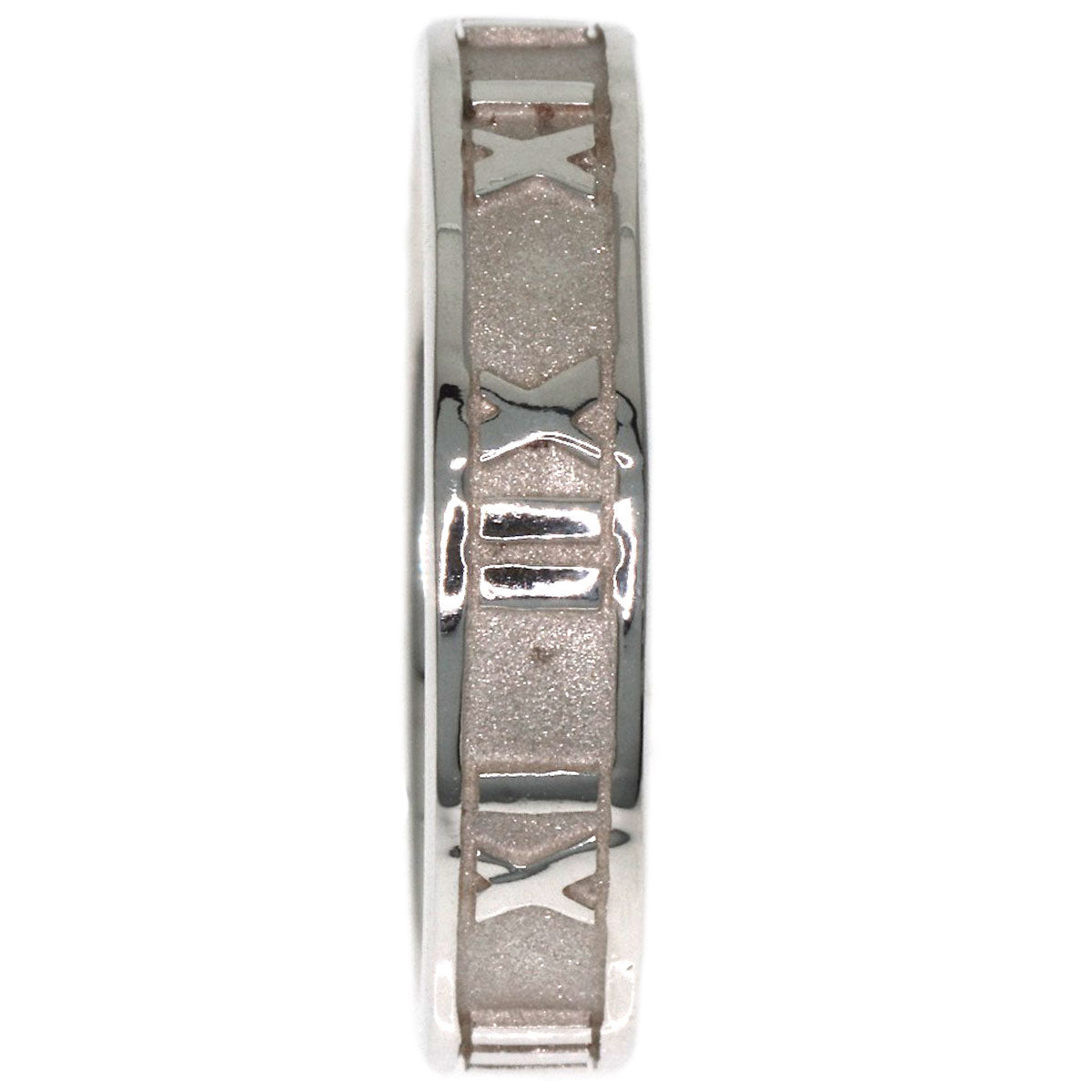TIFFANY&Co. Atlas narrow Ring Silver Ladies [Used]