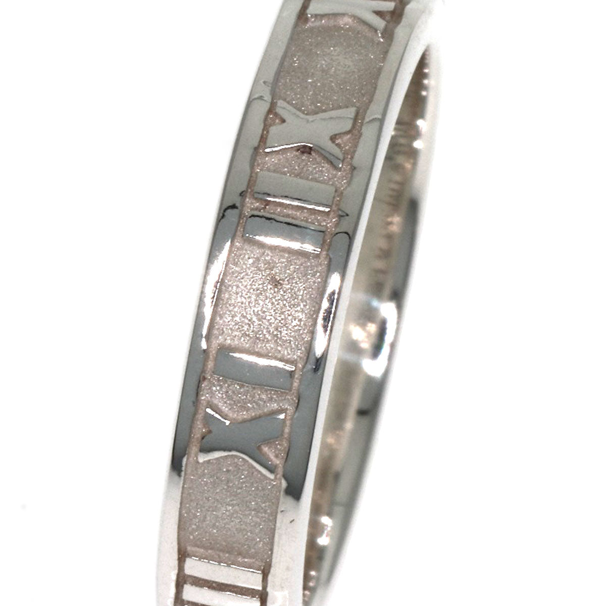 TIFFANY&Co. Atlas narrow Ring Silver Ladies [Used]
