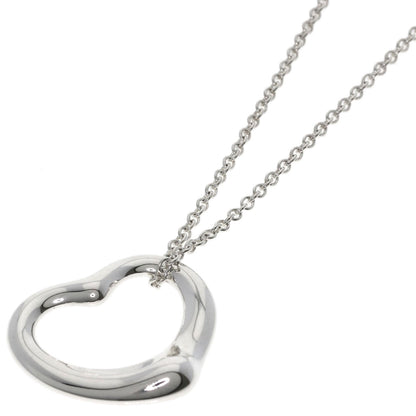 TIFFANY&Co. Open heart Necklace Silver Ladies [Used]