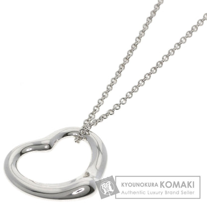 TIFFANY&Co. Open heart Necklace Silver Ladies [Used]