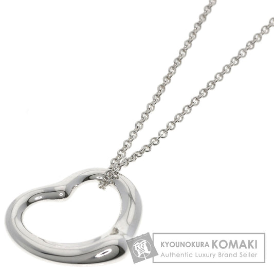 TIFFANY&Co. Open heart Necklace Silver Ladies [Used]