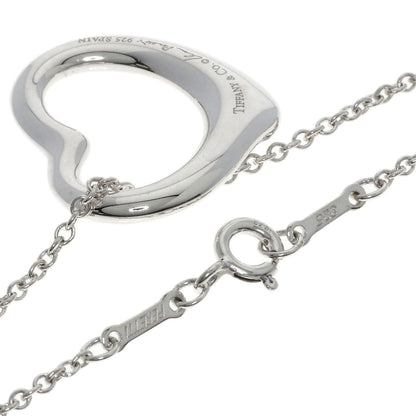 TIFFANY&Co. Open heart Necklace Silver Ladies [Used]