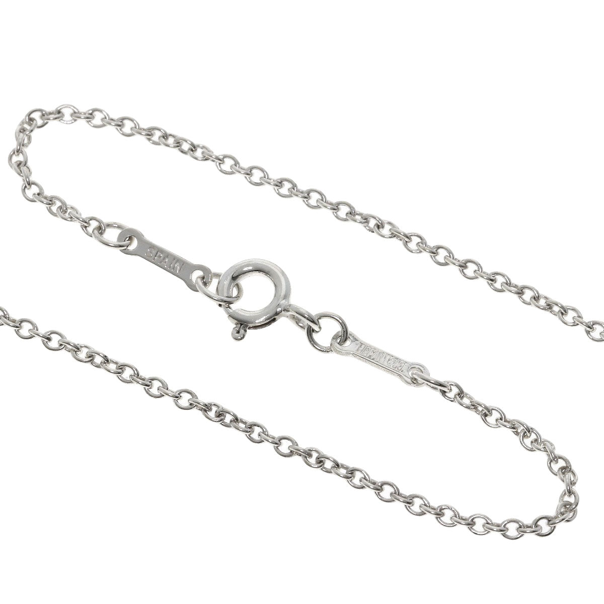TIFFANY&Co. Open heart Necklace Silver Ladies [Used]