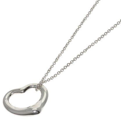 TIFFANY&Co. Open heart Necklace Silver Ladies [Used]
