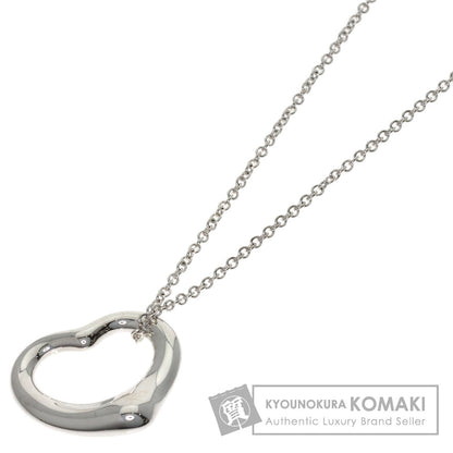 TIFFANY&Co. Open heart Necklace Silver Ladies [Used]
