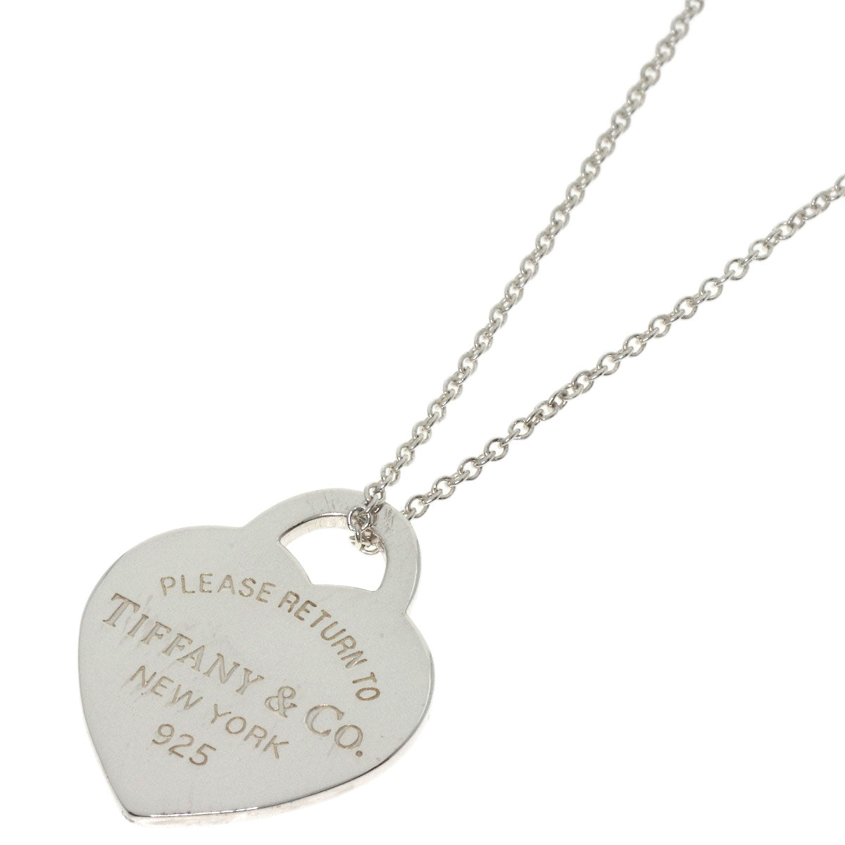 TIFFANY&Co. Return to heart tag Necklace Silver Ladies [Used]
