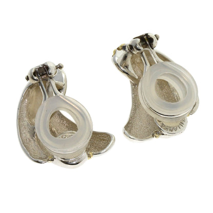 TIFFANY&Co. Feather Twist Earring Silver 18K Yellow GoldLadies [Used]
