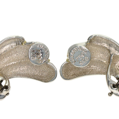 TIFFANY&Co. Feather Twist Earring Silver 18K Yellow GoldLadies [Used]