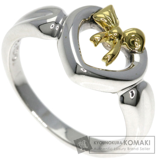 ティファニー ハートウィズボウ リング・指輪 シルバー/K18YG レディース 【中古】【TIFFANY&Co.】