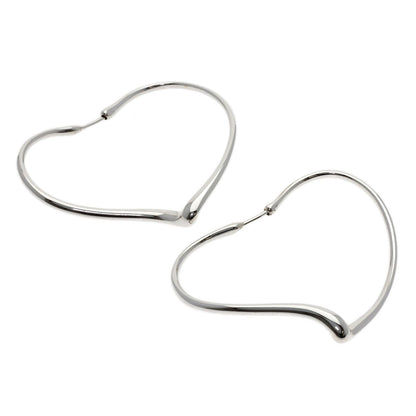 TIFFANY&Co. Open heart hoop earring Silver Ladies [Used]