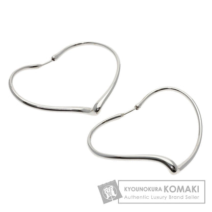 TIFFANY&Co. Open heart hoop earring Silver Ladies [Used]