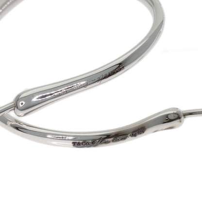 TIFFANY&Co. Open heart hoop earring Silver Ladies [Used]