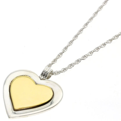 TIFFANY&Co. heart combi Necklace K18 Yellow Gold SVLadies [Used]