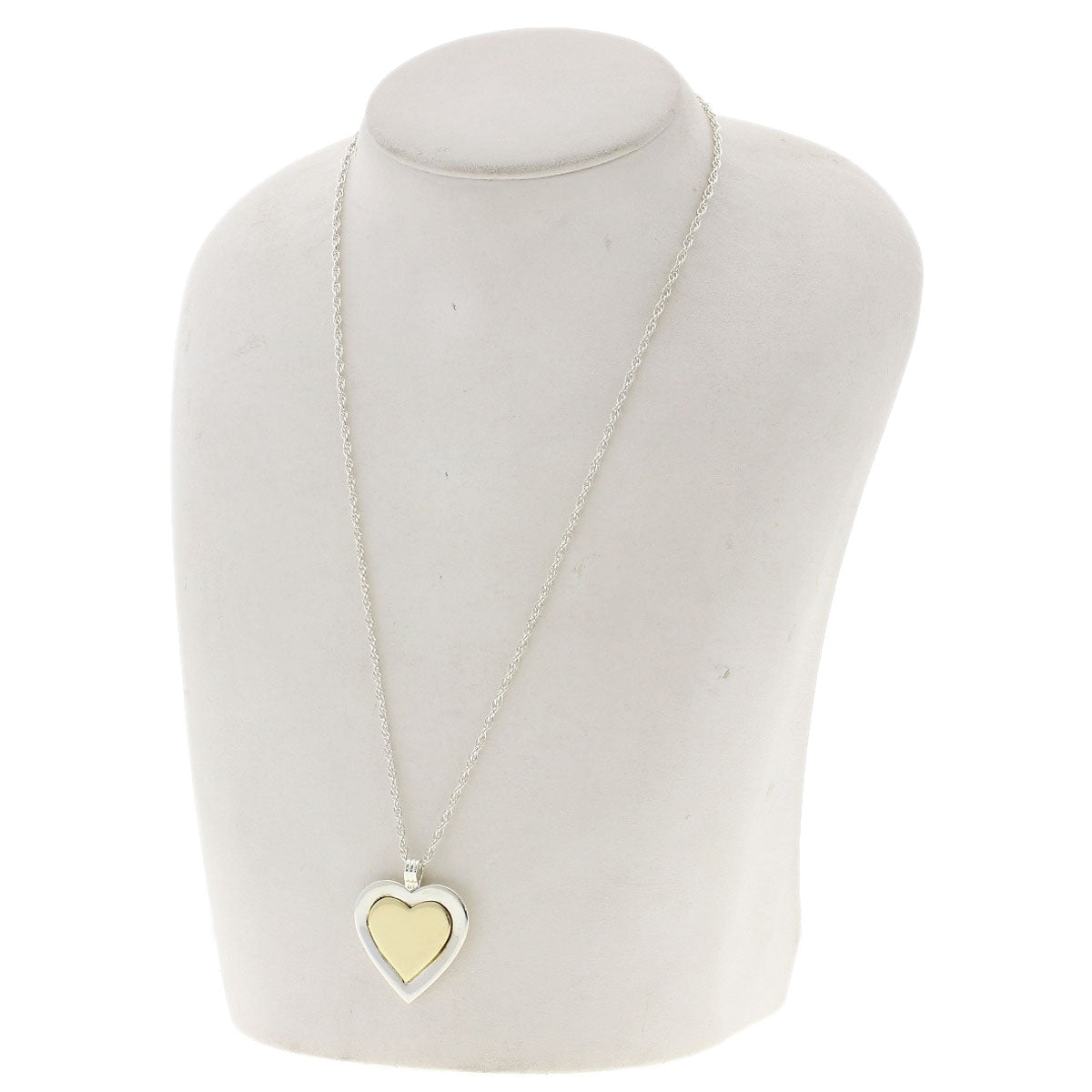 TIFFANY&Co. heart combi Necklace K18 Yellow Gold SVLadies [Used]