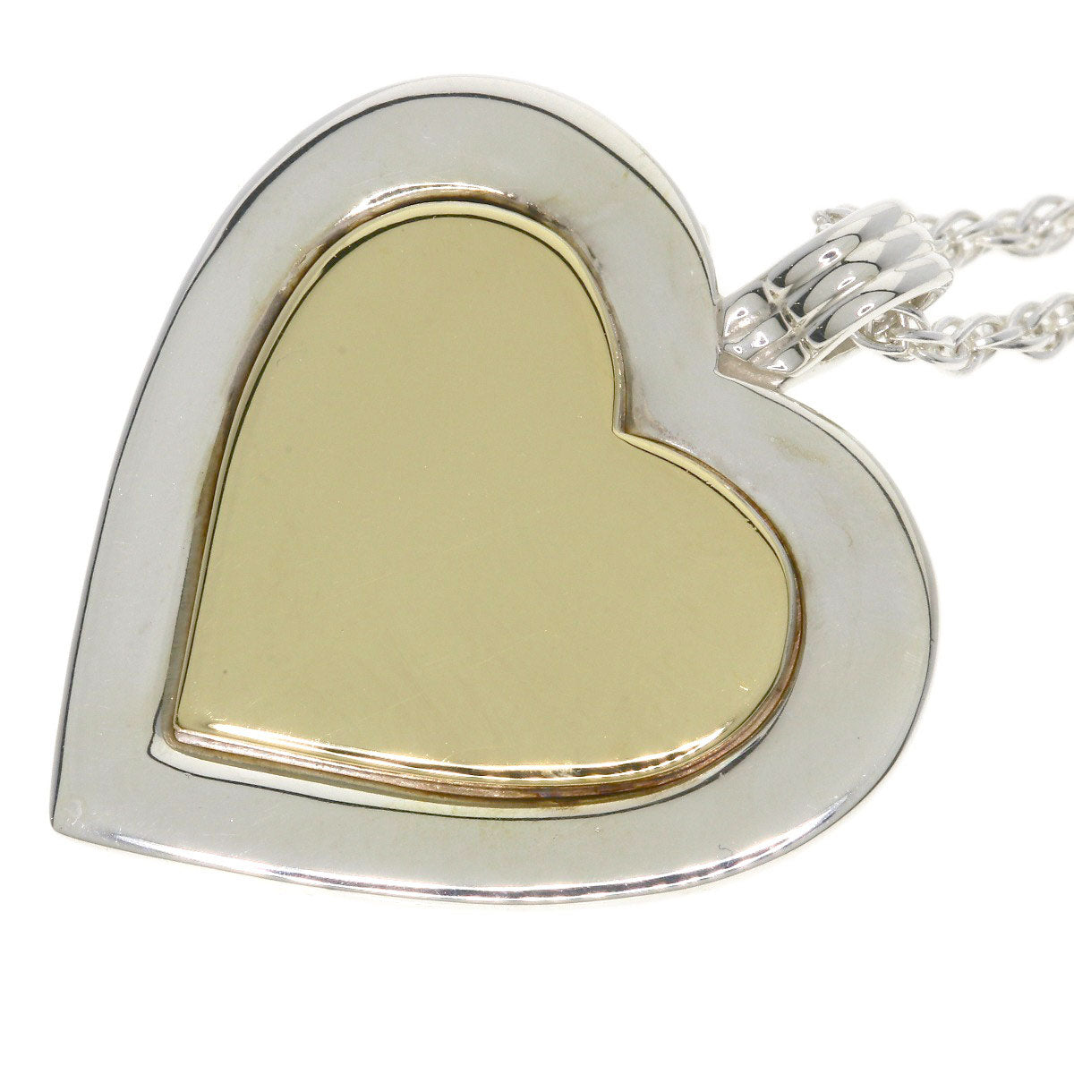 TIFFANY&Co. heart combi Necklace K18 Yellow Gold SVLadies [Used]