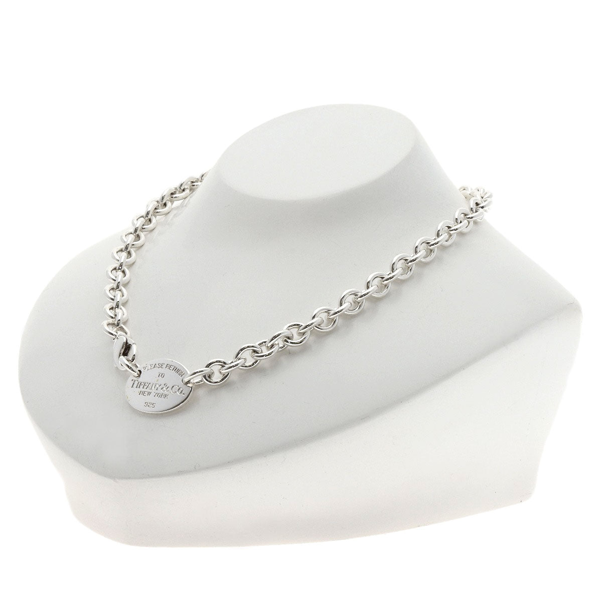 TIFFANY&Co. Return to oval Necklace Silver Ladies [Used]