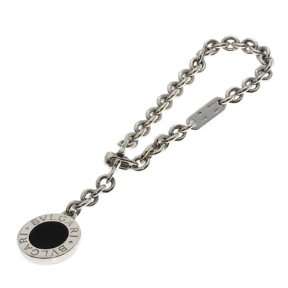 BVLGARI BVLGARI BVLGARI Onyx key ring Silver Ladies [Used]