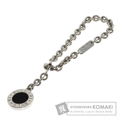 BVLGARI BVLGARI BVLGARI Onyx key ring Silver Ladies [Used]