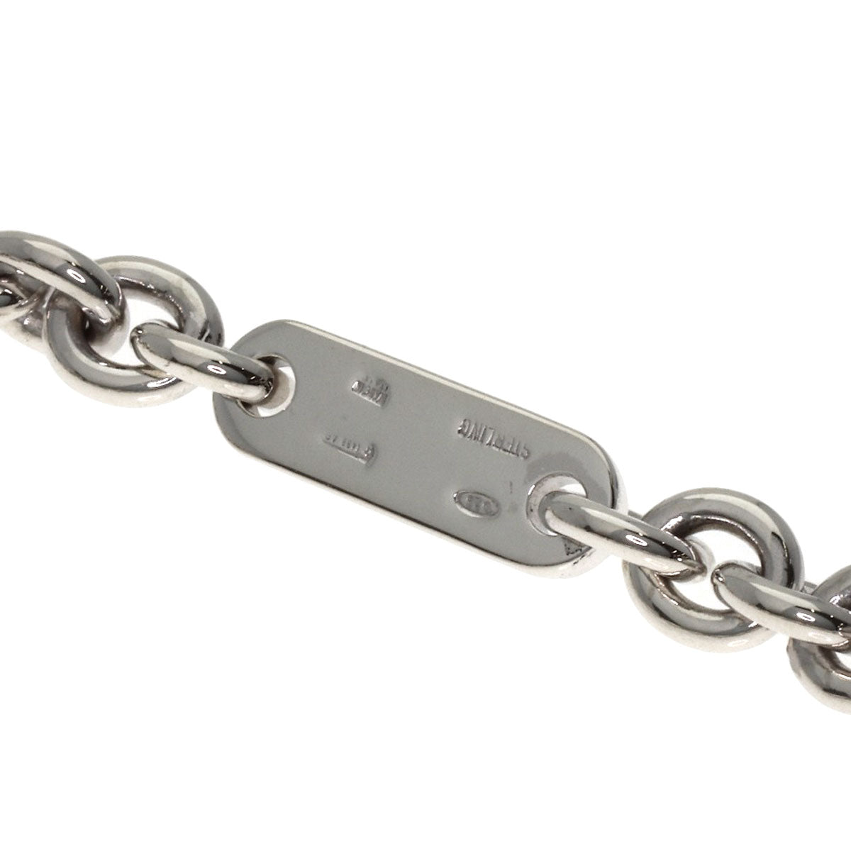 BVLGARI BVLGARI BVLGARI Onyx key ring Silver Ladies [Used]