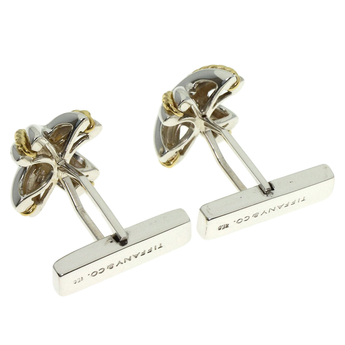 TIFFANY&Co. Signature cuffs Silver 18K Yellow Goldmens [Used]