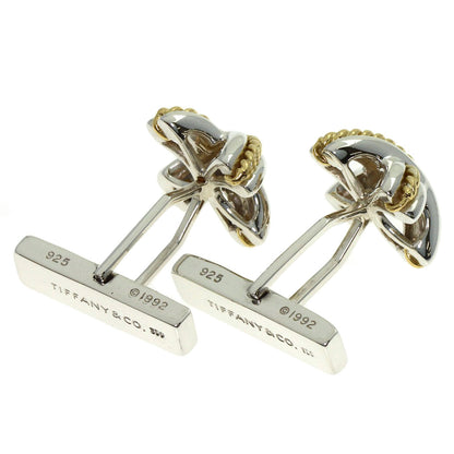 TIFFANY&Co. Signature cuffs Silver 18K Yellow Goldmens [Used]