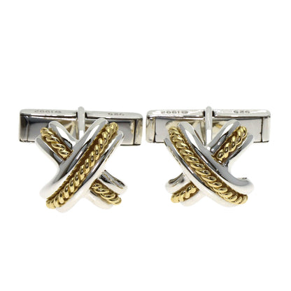 TIFFANY&Co. Signature cuffs Silver 18K Yellow Goldmens [Used]