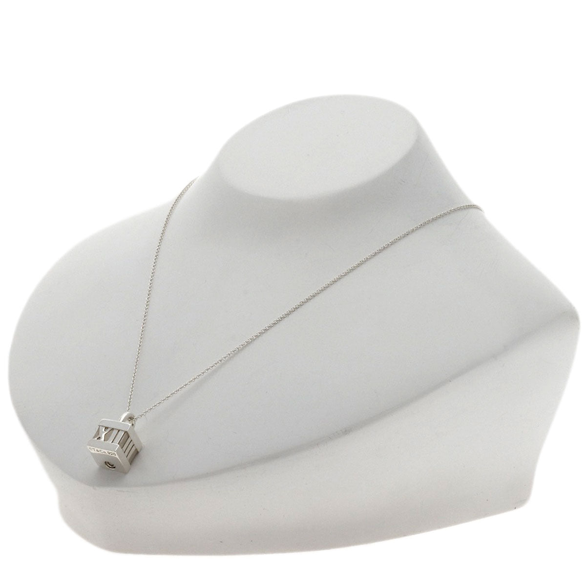 TIFFANY&Co. Atlas cube Necklace Silver Ladies [Used]