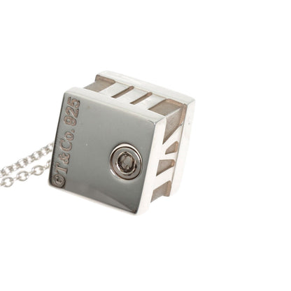TIFFANY&Co. Atlas cube Necklace Silver Ladies [Used]