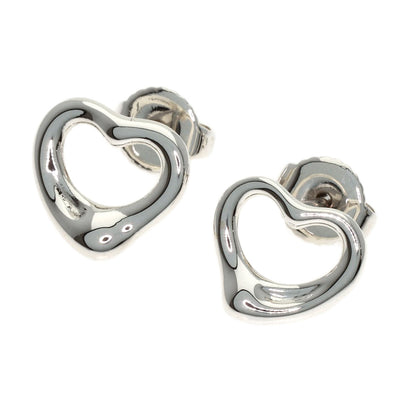 TIFFANY&Co. Open heart earring Silver K14WGLadies [Used]