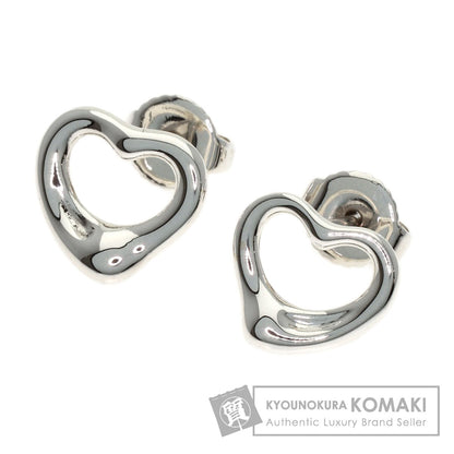 TIFFANY&Co. Open heart earring Silver K14WGLadies [Used]