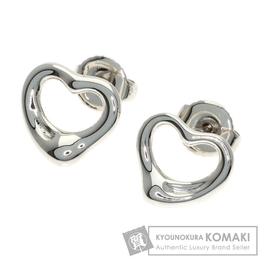 TIFFANY&Co. Open heart earring Silver K14WGLadies [Used]