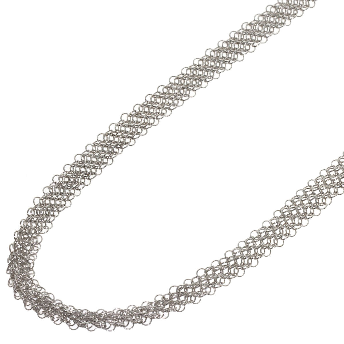 TIFFANY&Co. Somerset mesh Necklace Silver Ladies [Used]