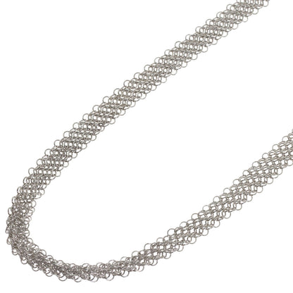 TIFFANY&Co. Somerset mesh Necklace Silver Ladies [Used]