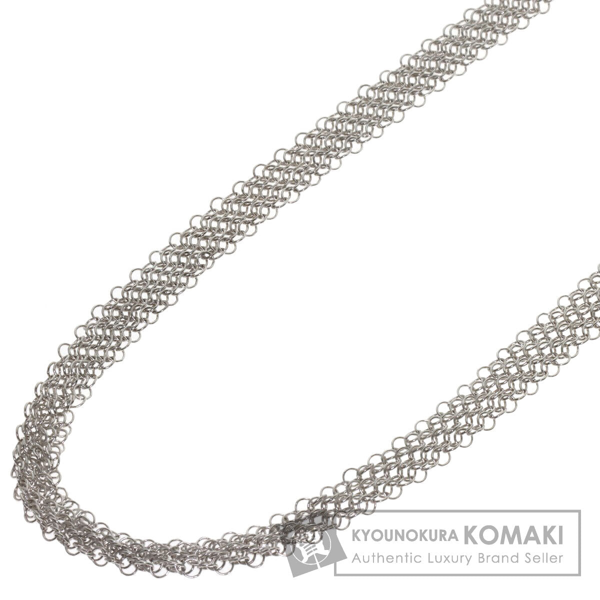 TIFFANY&Co. Somerset mesh Necklace Silver Ladies [Used]