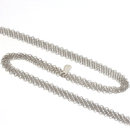 TIFFANY&Co. Somerset mesh Necklace Silver Ladies [Used]