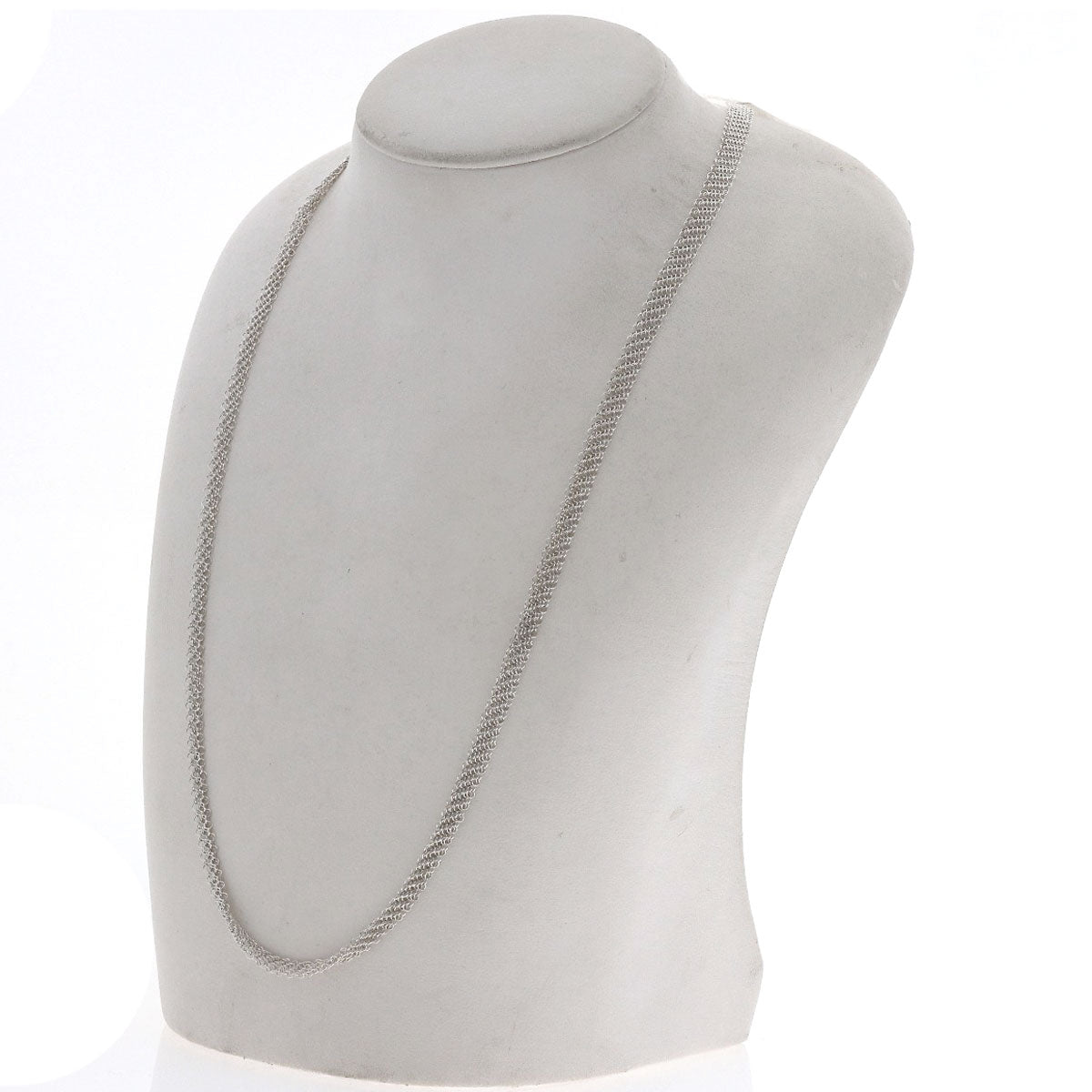 TIFFANY&Co. Somerset mesh Necklace Silver Ladies [Used]