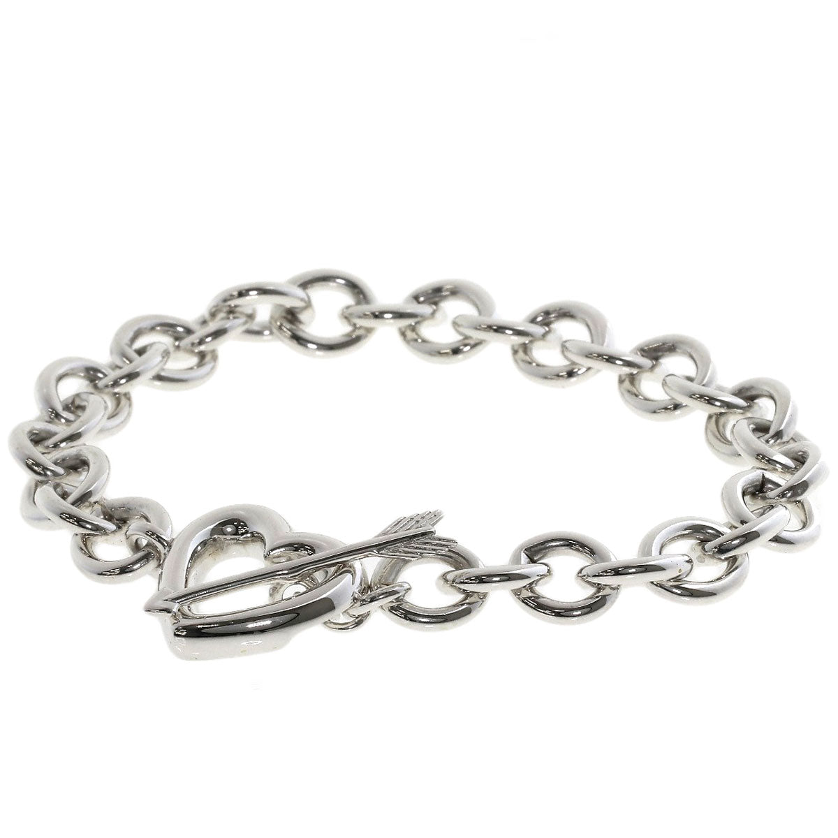 TIFFANY&Co. Heart & Arrow Bracelet Silver Ladies [Used]