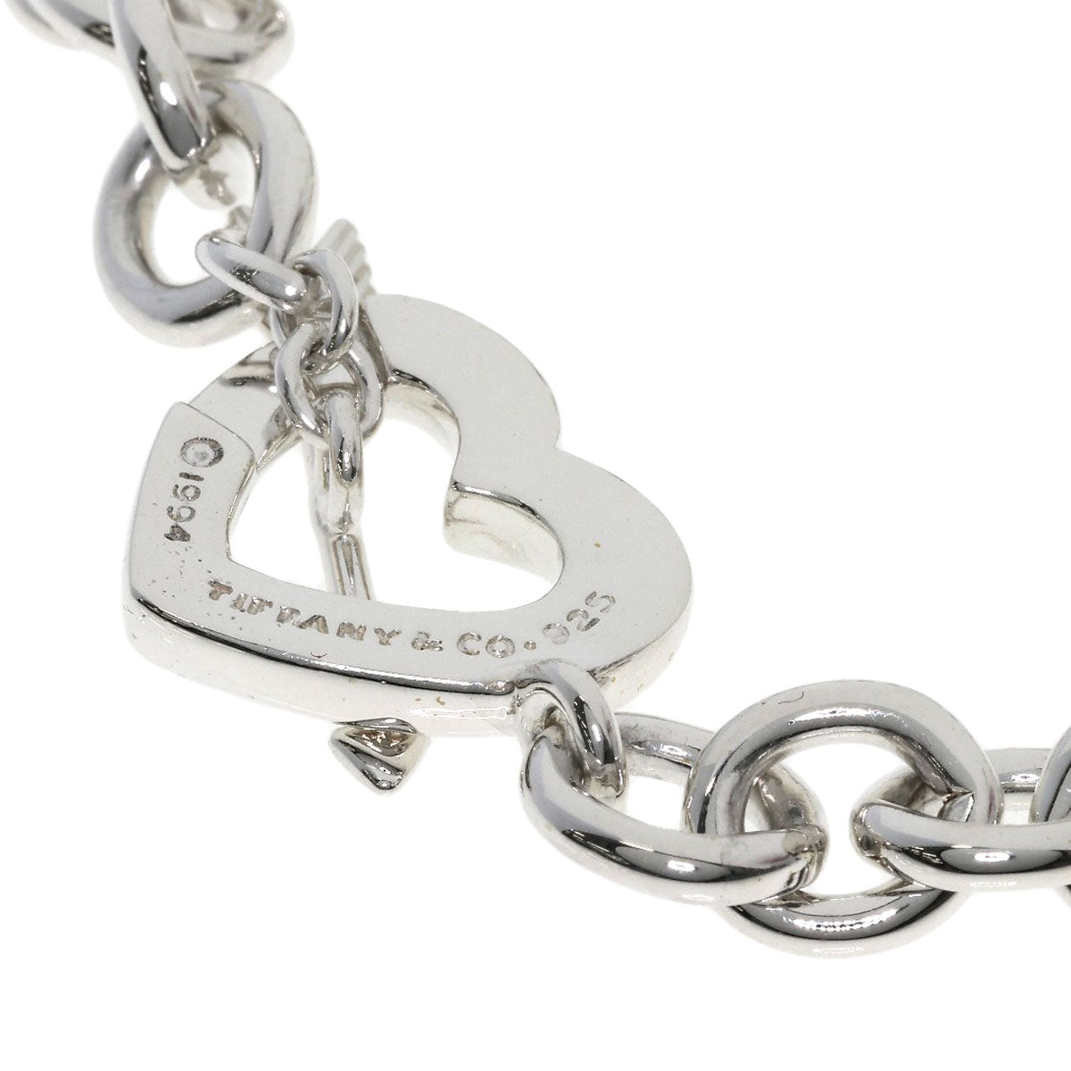 TIFFANY&Co. Heart & Arrow Bracelet Silver Ladies [Used]