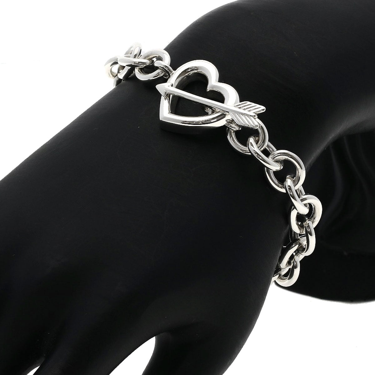TIFFANY&Co. Heart & Arrow Bracelet Silver Ladies [Used]